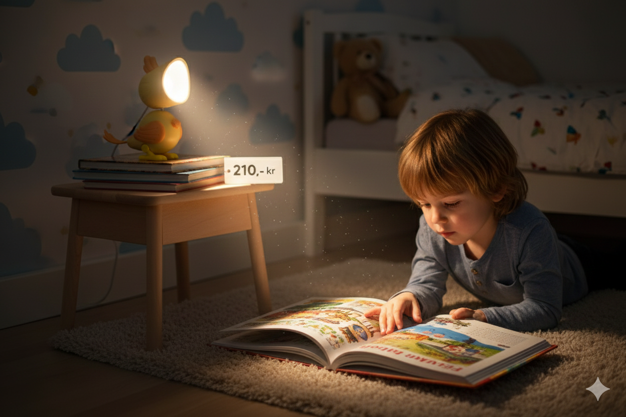 Gjør lesestunden magisk med Mini parrot Leselampe