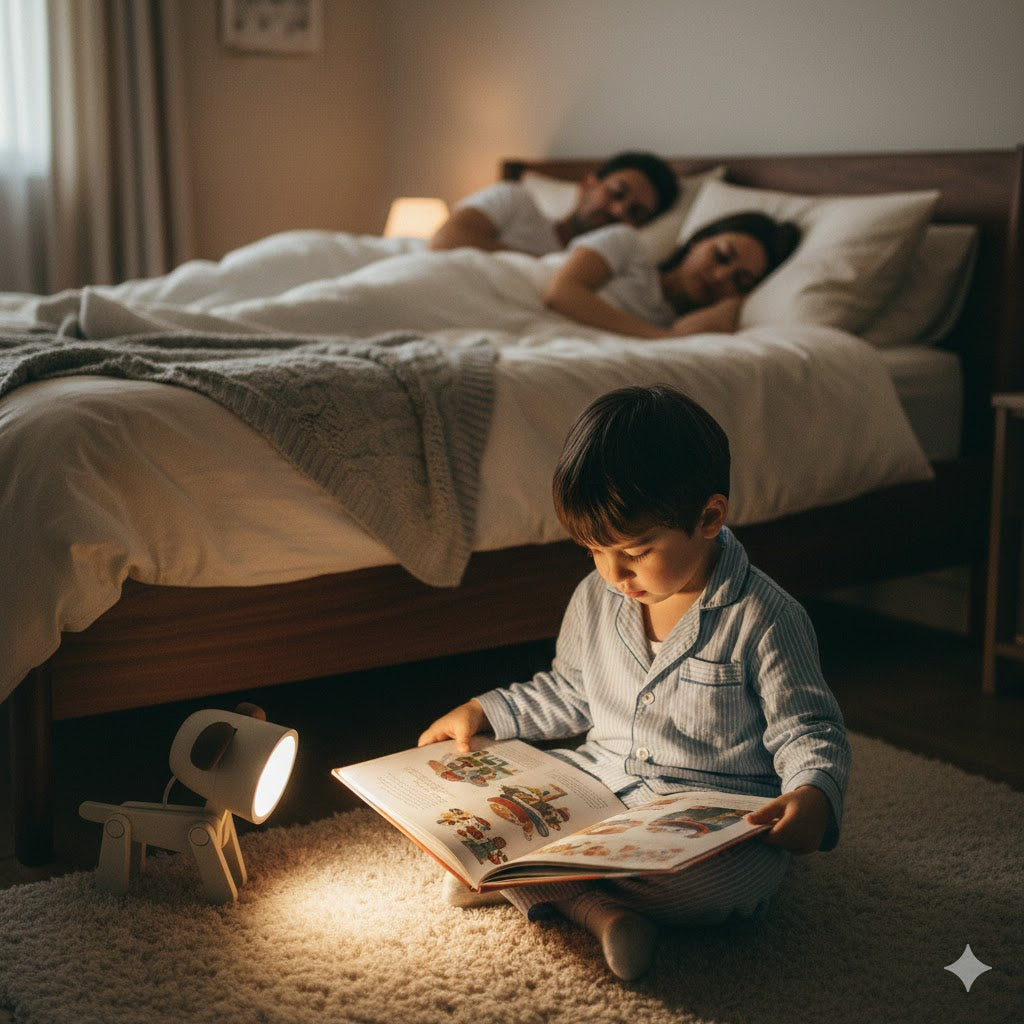 Gjør lesestunden magisk med Mini Puppy Leselampe