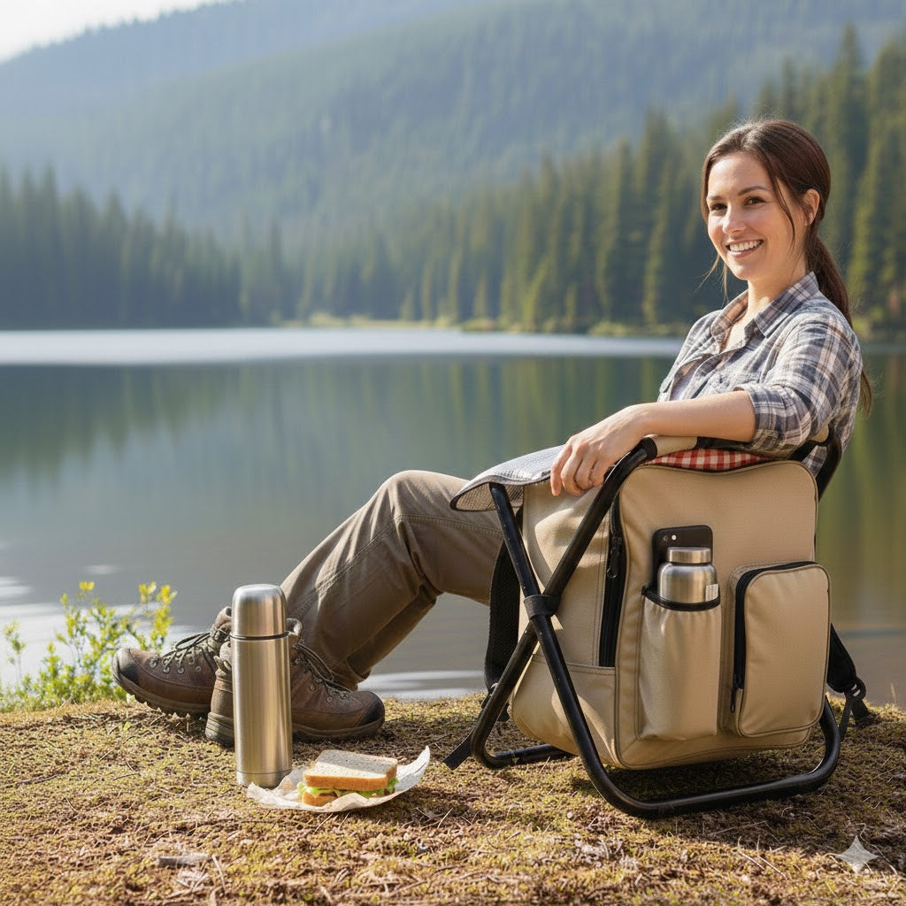 🎒🪑❄️ 3-i-1 Kjølebag · Stol · Ryggsekk